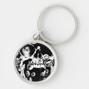 Skull and Rings Keychain