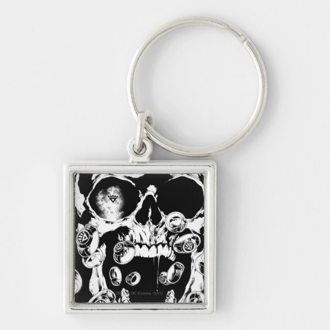 Skull and Rings Keychain (Front)