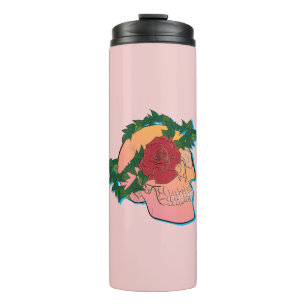 Skull and Rose Thermal Tumbler