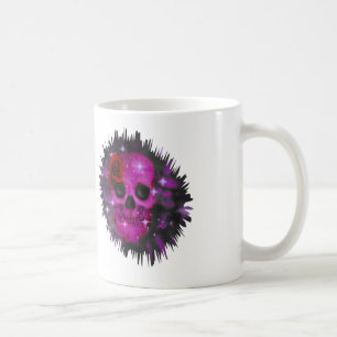 Skull and Roses Coffee Mug