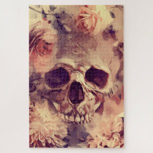 Skull and Roses Jigsaw Puzzle