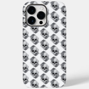 Skull and Roses Sketch Case-Mate iPhone 14 Pro Max Case