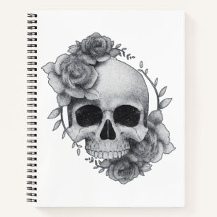 Skull and Roses Sketch Notebook