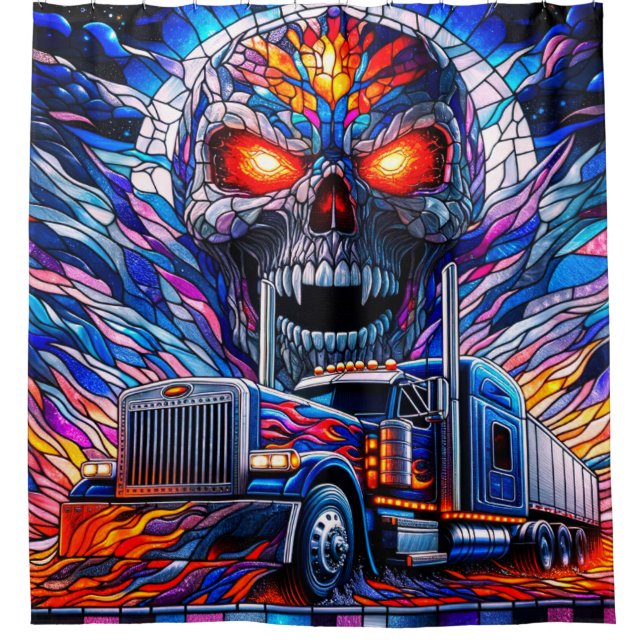Skull and Semi Truck Art (Front)