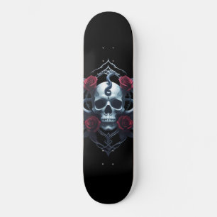 Skull And Snake Gothic Skateboard