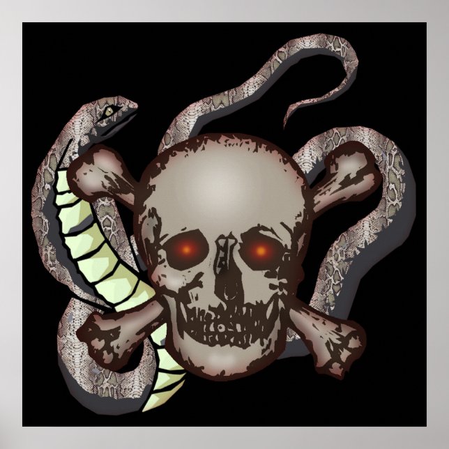 Skull and Snakes Poster (Front)