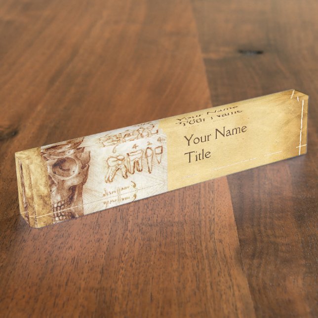 SKULL AND TEETH ,DENTAL CLINIC,DENTIST,DENTISTRY NAMEPLATE (Side)