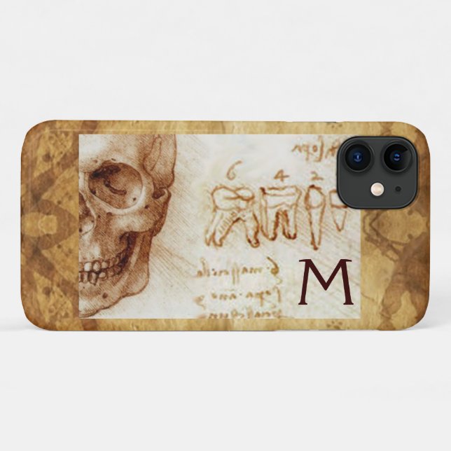 SKULL AND TEETH ,DENTAL CLINIC ,DENTIST MONOGRAM Case-Mate iPhone CASE (Back (Horizontal))