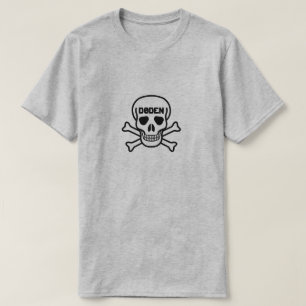 Skull and the text Døden T-Shirt