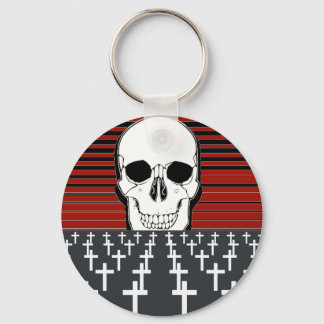 Skull And Tombs Keychain