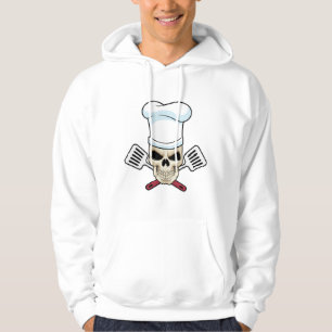 Skull as Cook with Cooking hat Hoodie