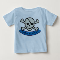 Skull - Baby Blue Fine Jersey T-Shirt