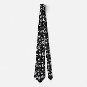 skull background tie