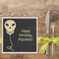 Skull Balloon Goth Birthday Party