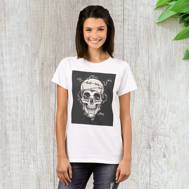 Skull Barbed Wire T-Shirt (Creator Uploaded)
