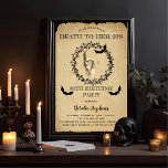 Skull Bats Death to Her 20s Birthday Party Invitation<br><div class="desc">Vintage elements combined with modern design give this Death to Her 20's 30th Birthday Party invitation is creepy effects.  Design by Holiday Hearts Designs (rights reserved).</div>