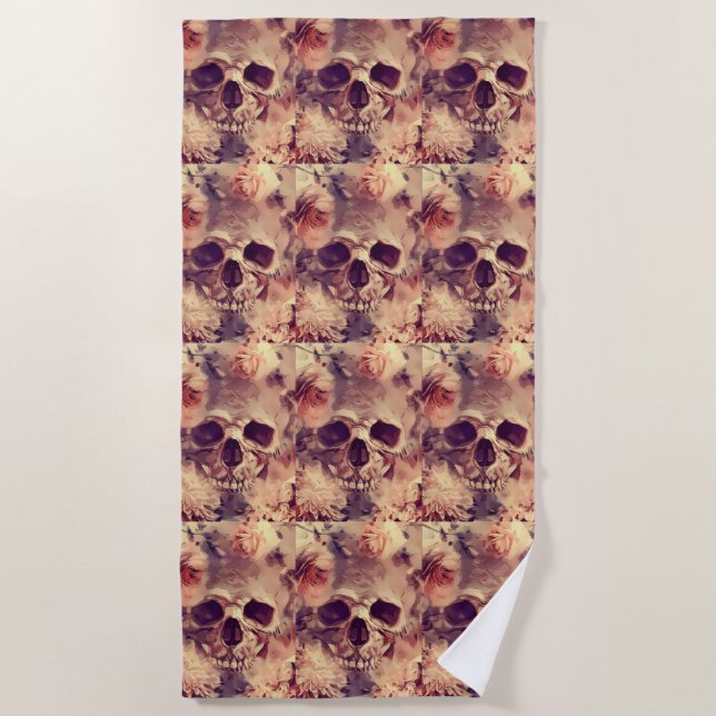 Skull Beach Towel (Front)