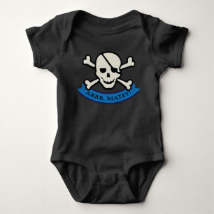Skull - Black Baby Jersey Bodysuit