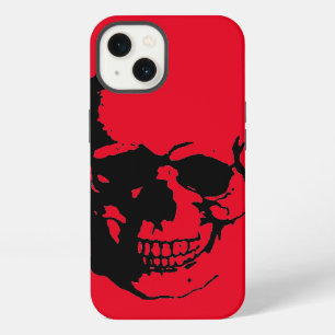 Skull - Black Red Heavy Metal Rock Fantasy Pop Art iPhone 13 Case