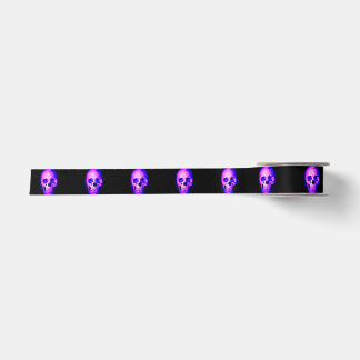 Skull Black Satin Ribbon