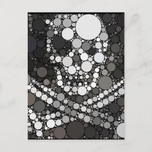 Skull Black White Pirate Postcard
