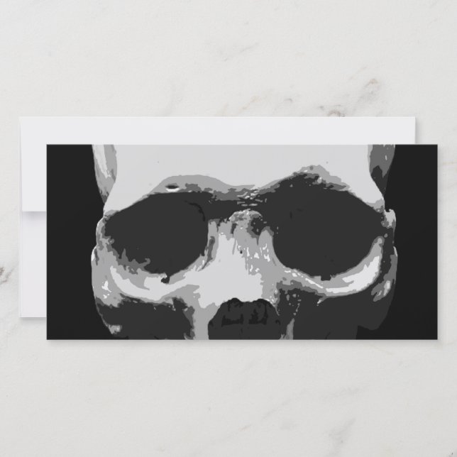 Skull Black & White Pop Art (Front)