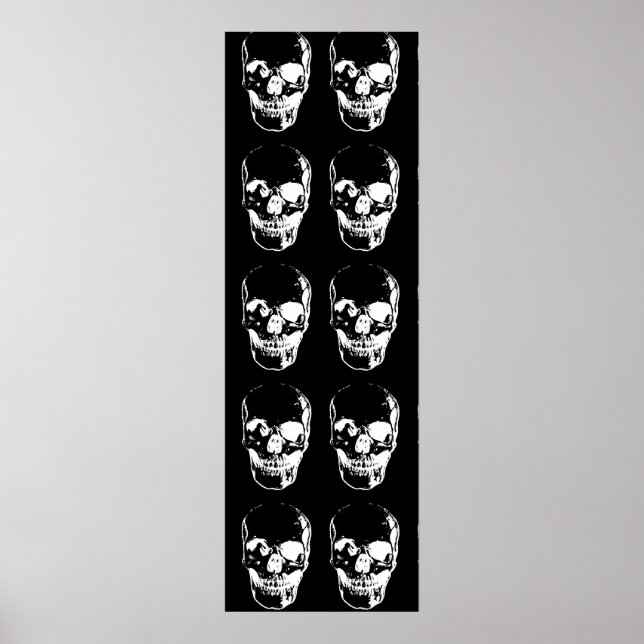 Skull - Black & White Poster (Front)