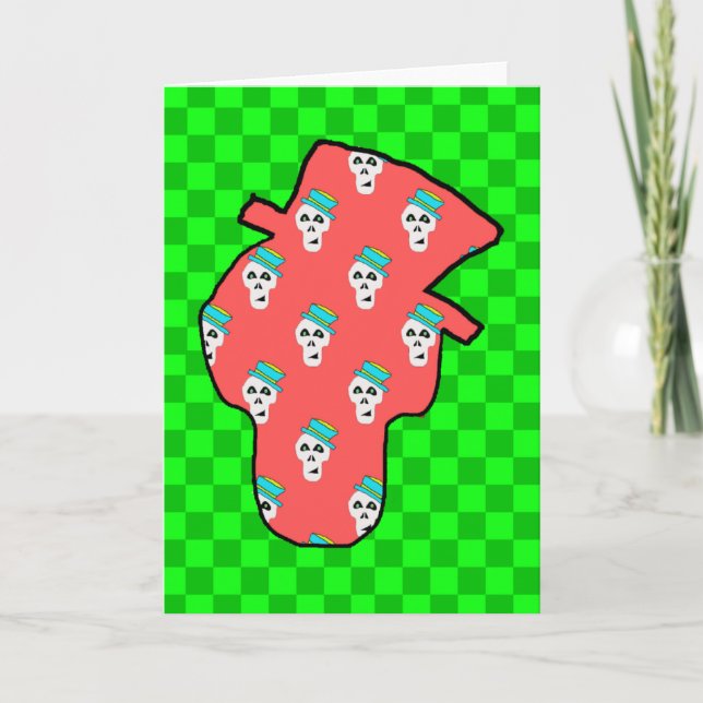 SKULL BLANK GREETING CARD (Front)