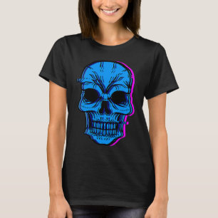 Skull Blue Skeleton Bones Party Perfect  Idea T-Shirt