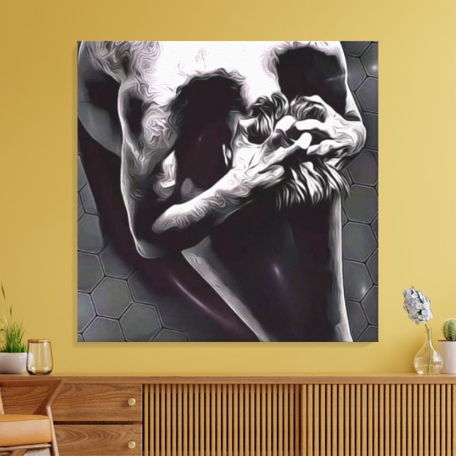 Skull Body Canvas Print (Insitu(LivingRoom))