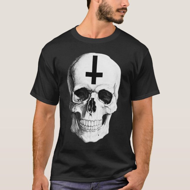 Skull Bone Men's Basic Dark T-shirt (Front)