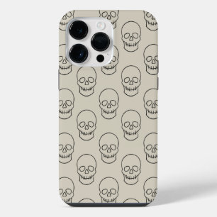 Skull - Bone White and Bat Black iPhone 14 Pro Max Case