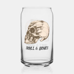 Skull & Bones Can Glass