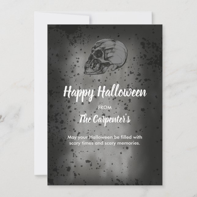 Skull & Bones Halloween card (Front)