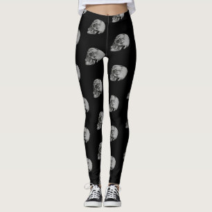 Skull & Bones Halloween Leggings
