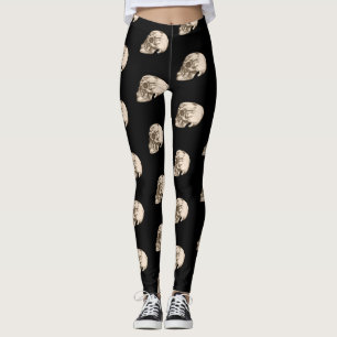 Skull & Bones Halloween Leggings