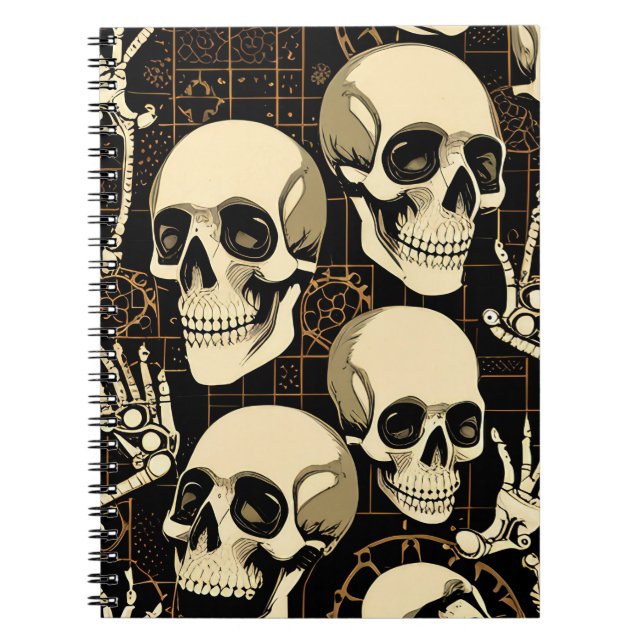 Skull bones skateboard notebook (Front)