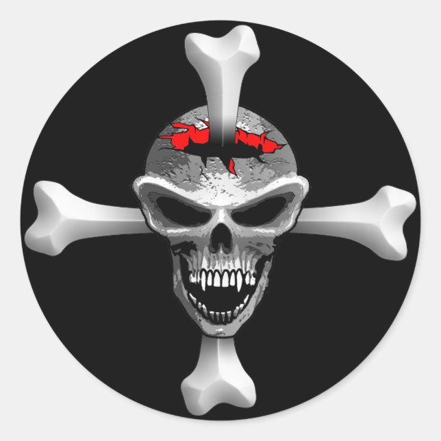 Skull Bones Sticker (Front)