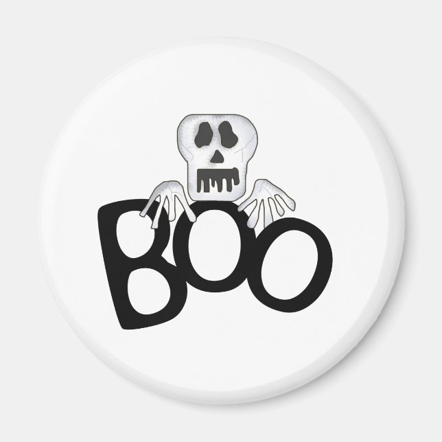 Skull Boo Magnet (Front)