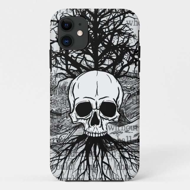 Skull & Books Case-Mate iPhone Case (Back)