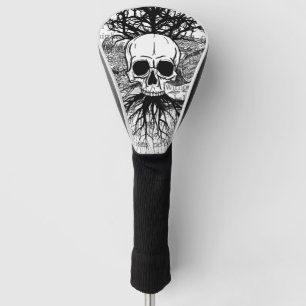 Skull & Books iPhone Wallet Case Golf Head Cover