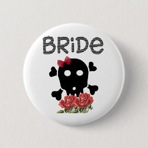 Skull Bride 2 Inch Round Button