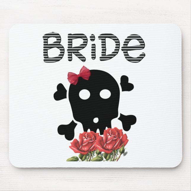 Skull Bride Mouse Pad (Front)