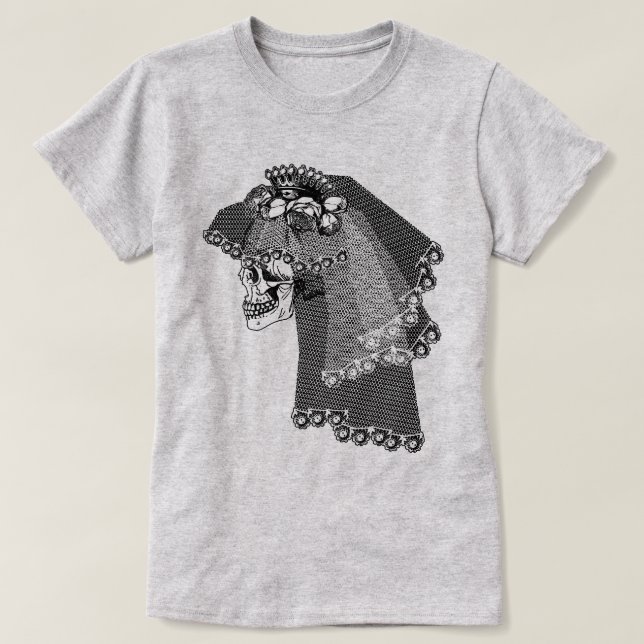 Skull Bride T-Shirt (Design Front)