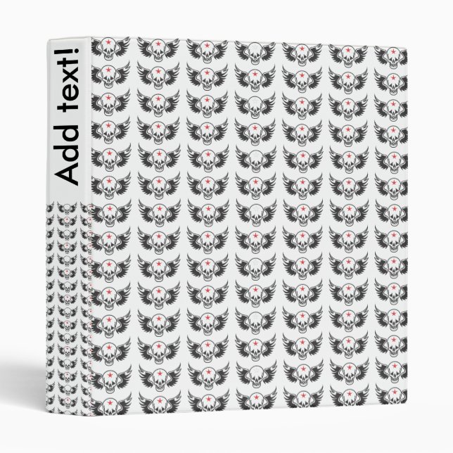 Skull bug pattern binder (Front/Spine)
