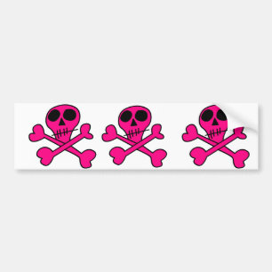skull bumper sticker