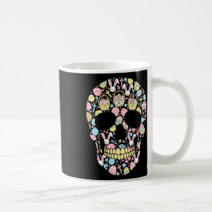 Skull Bunny Easter Egg Easter Day Womens Mens Kids Coffee Mug