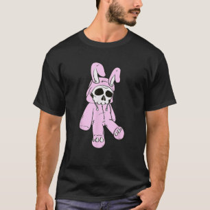 Skull Bunny Pink Dead Bunny Costume Skeleton Manga T-Shirt