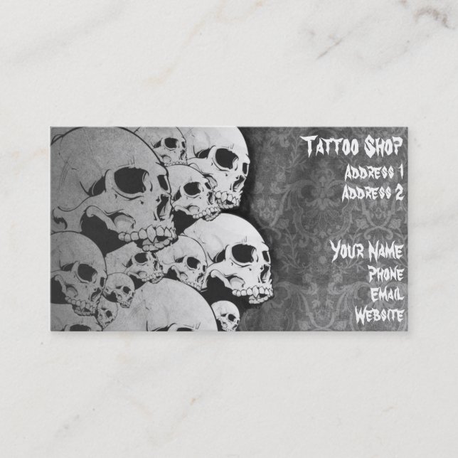 skull business card (Front)