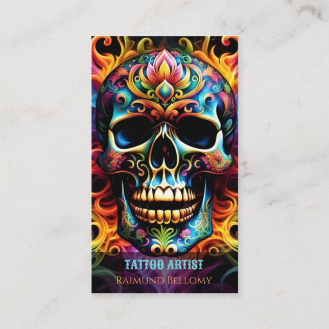 Skull Business Card (Front)